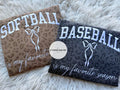 Baseball /Softball is my favorite season Embroidered Cotton Collective - WS