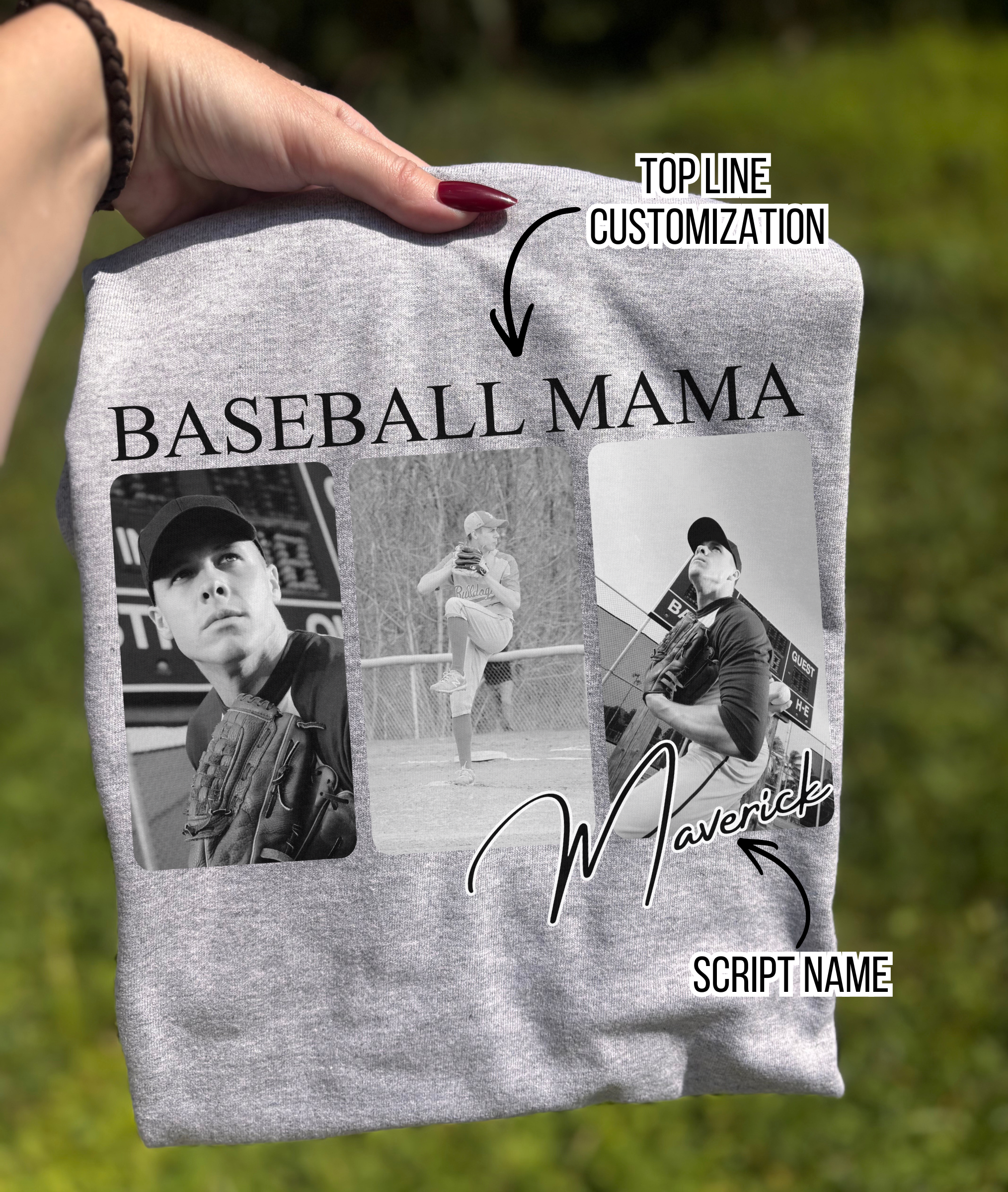 Sports Mama (Custom) Black and White Photos - WS