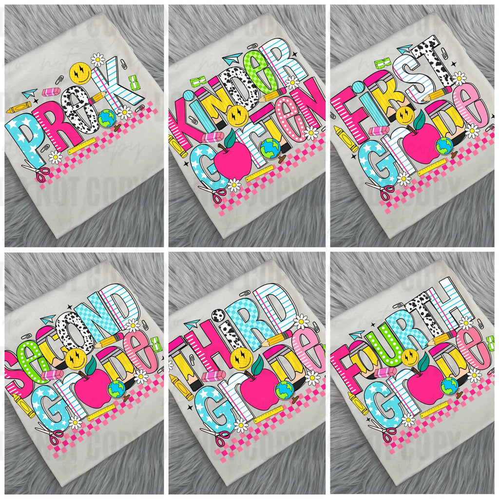 Pink Retro Grade Tees - WS