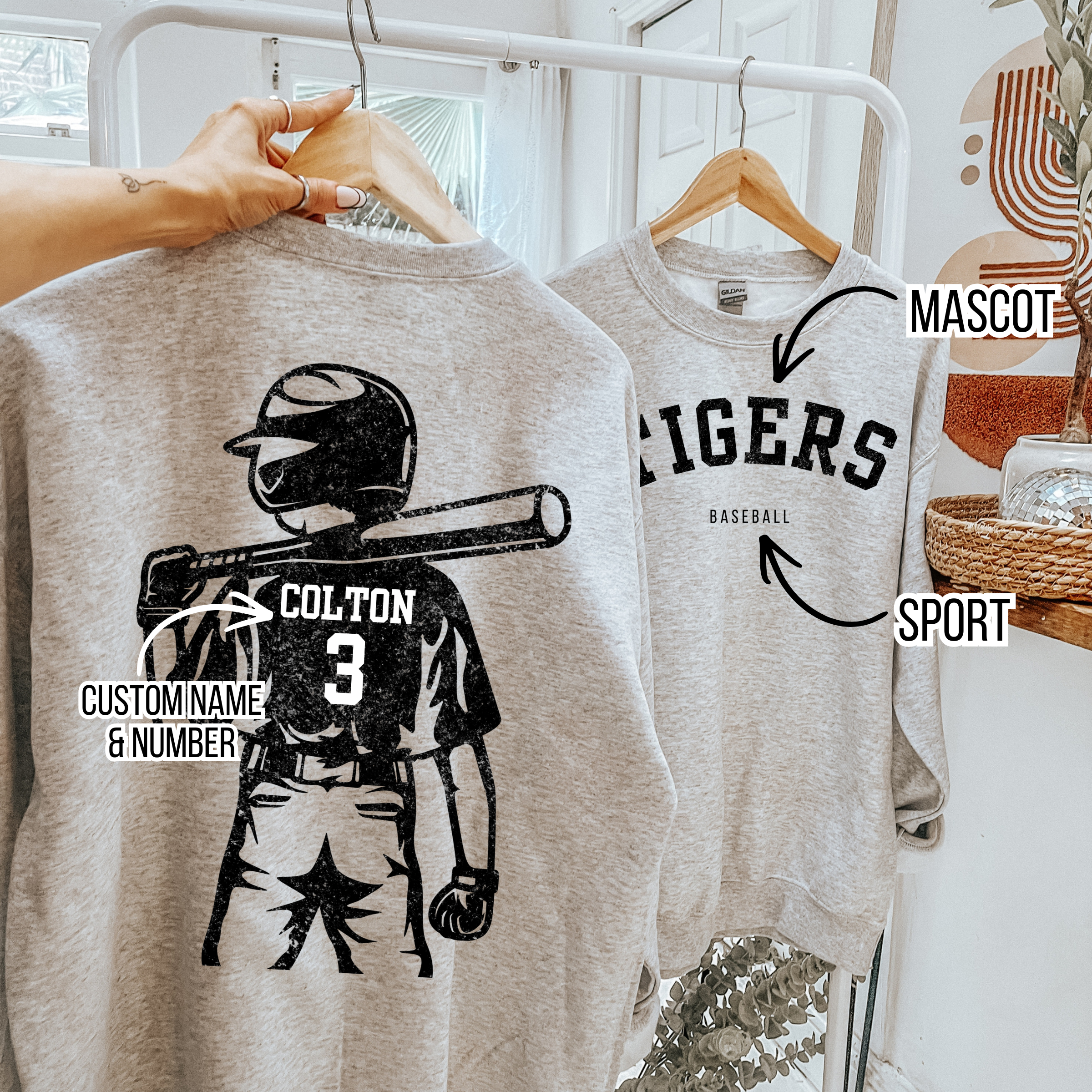 Distressed Front and Back Custom Baseball - WS