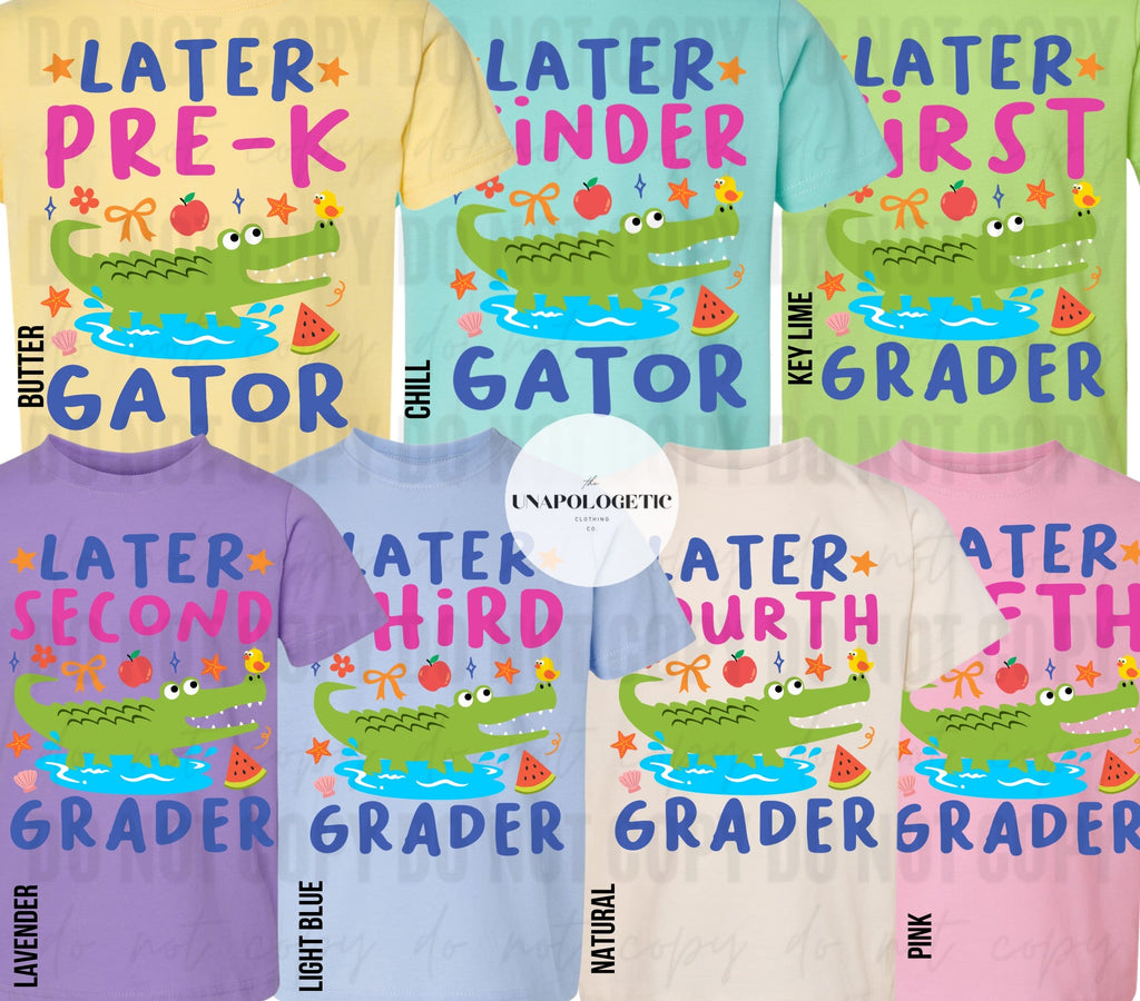 Later School Gator (Boy and Girl Version) - WS