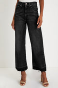 Raw Hem High Waist Jeans *multiple washes* RTS
