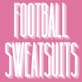 Faux Embroidered Football Sweatsuits - WS