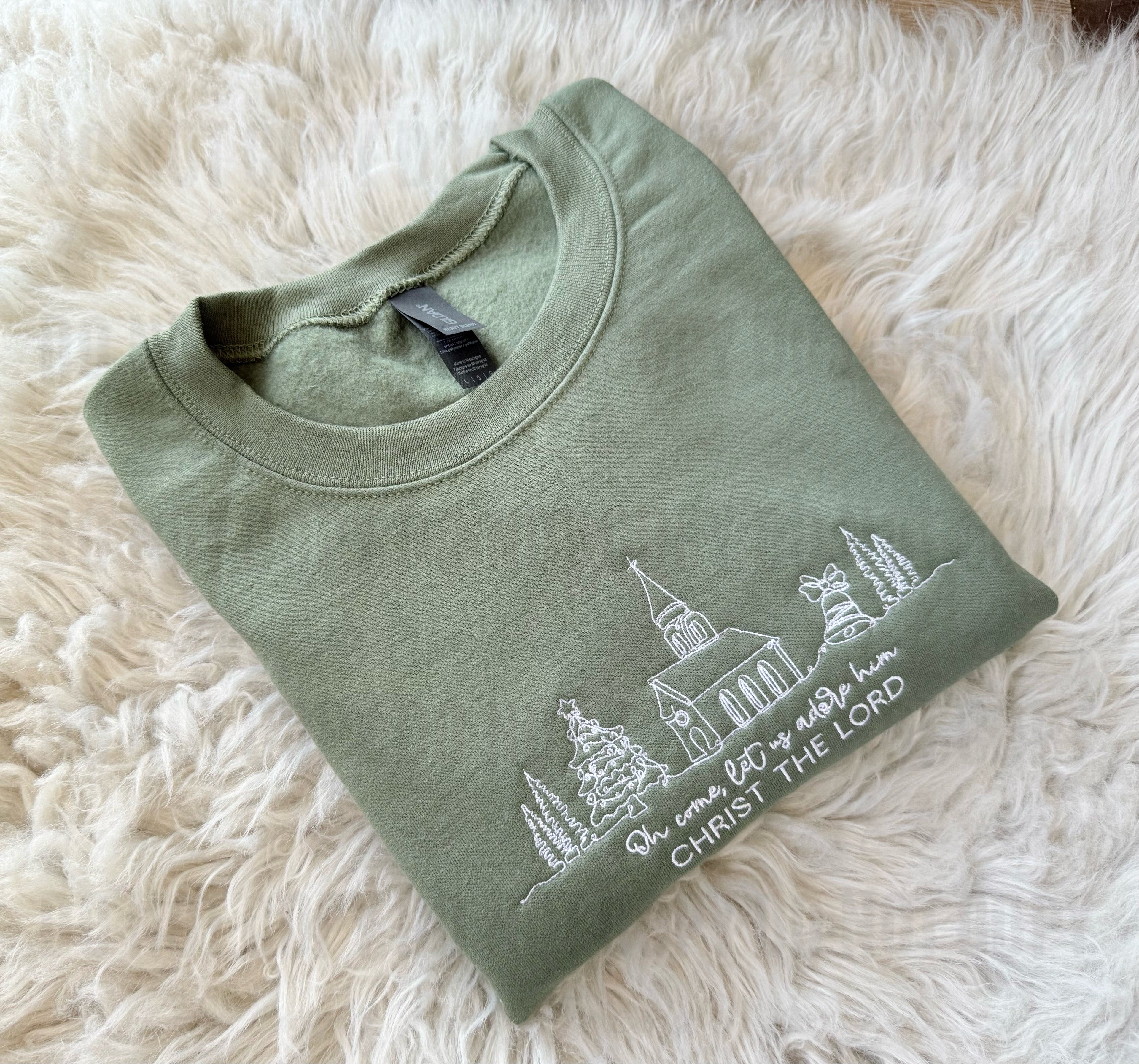 Doodle Oh Come, Let Us Adore Him (Embroidered) - WS