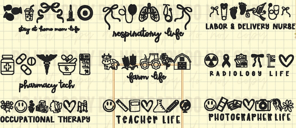 Embroidered Occupations - WS
