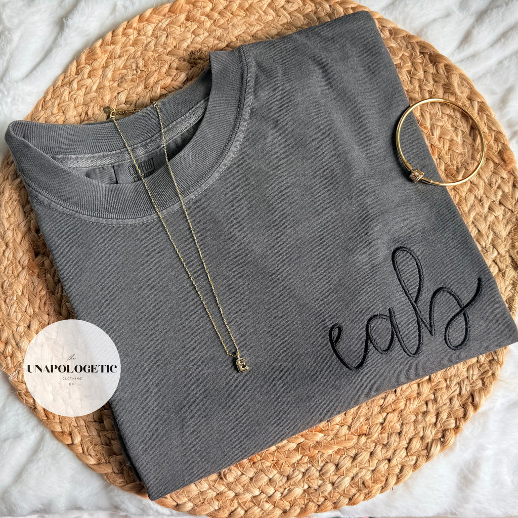 Script Monogram Embroidered -WS