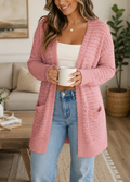 Pink Fuzzy Cardigan