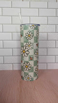 Checkerd Daisy Tumbler